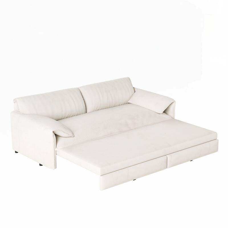 Convertible Sleeper Sofa Multi-Functional Velvet Loveseat Bed