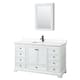 Option White, Black Trim, White Quartz Top