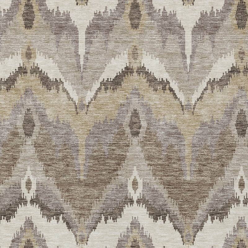 HomeRoots Ikat Transitional Rectangle Outdoor Rug