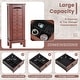 preview thumbnail 6 of 8, Costway Wood Jewelry Cabinet Armoire Storage Box Chest Stand Organizer - 10.5'' X16'' X40''