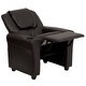 preview thumbnail 89 of 189, Contemporary Kids Recliner with Cup Holder and Headrest - 24"W x 21.5" - 36.5"D x 27"H
