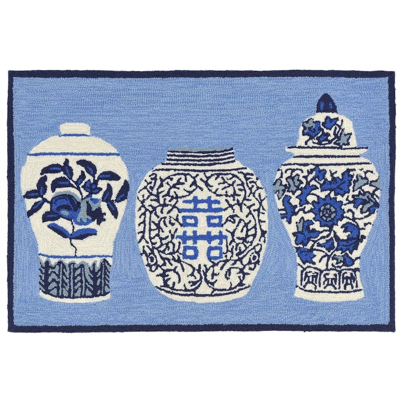 Liora Manne Frontporch Ginger Jars Indoor/Outdoor Rug