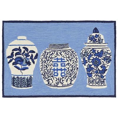 Liora Manne Frontporch Ginger Jars Indoor/Outdoor Rug