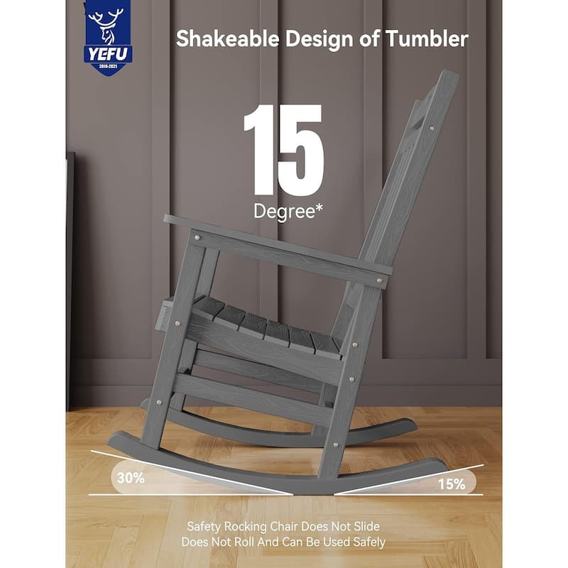 WINSOON All Weather Outdoor Rocking Chair