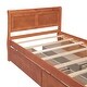 preview thumbnail 40 of 54, Twin Size Wood Platform Bed with 4 Drawers Storage Bed for Kids, Teens