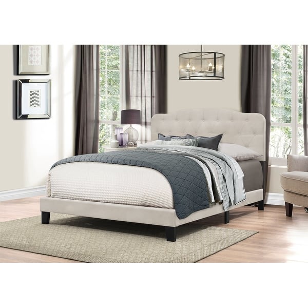 slide 2 of 5, Hillsdale Furniture Nicole Upholstered Bed, Fog