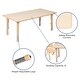 preview thumbnail 7 of 37, 23.625"W x 47.25"L Rectangle Plastic Activity Table Set with 6 Chairs