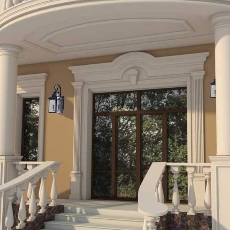 Morgan 2 Light Exterior Lighting in Black Finish