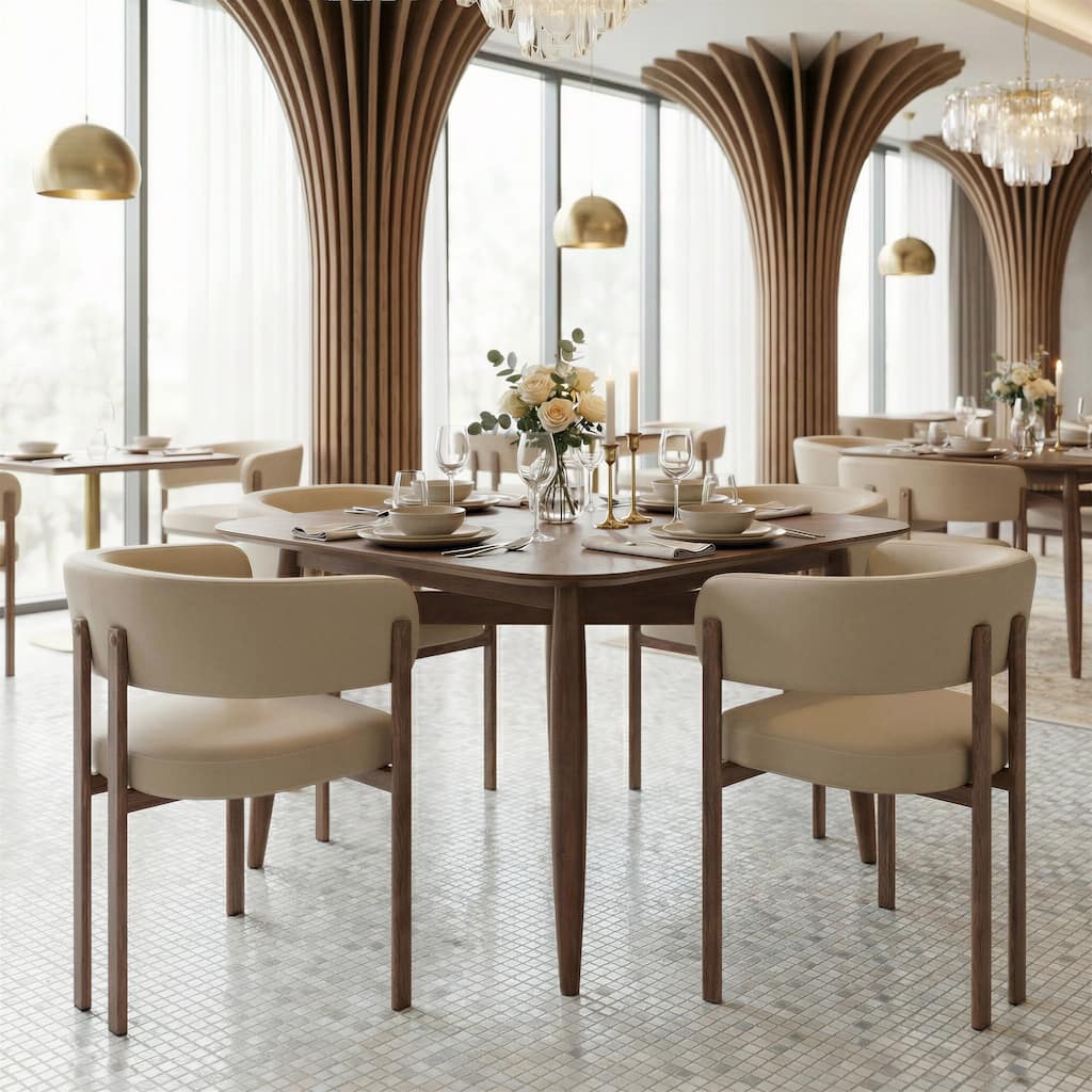 Silea Square Dining Table Espresso