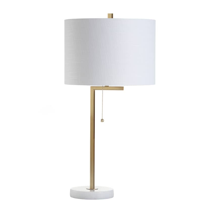 Alyssa 24.5" Metal/Marble LED Table Lamp by JONATHAN Y