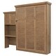 preview thumbnail 9 of 29, Queen Size Murphy Bed Folding Hideaway Wall Bed w/ Storage Shelves