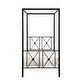 preview thumbnail 2 of 3, Twin Size Metal Canopy Bed with Square Posts, Platform Base in Modern Black