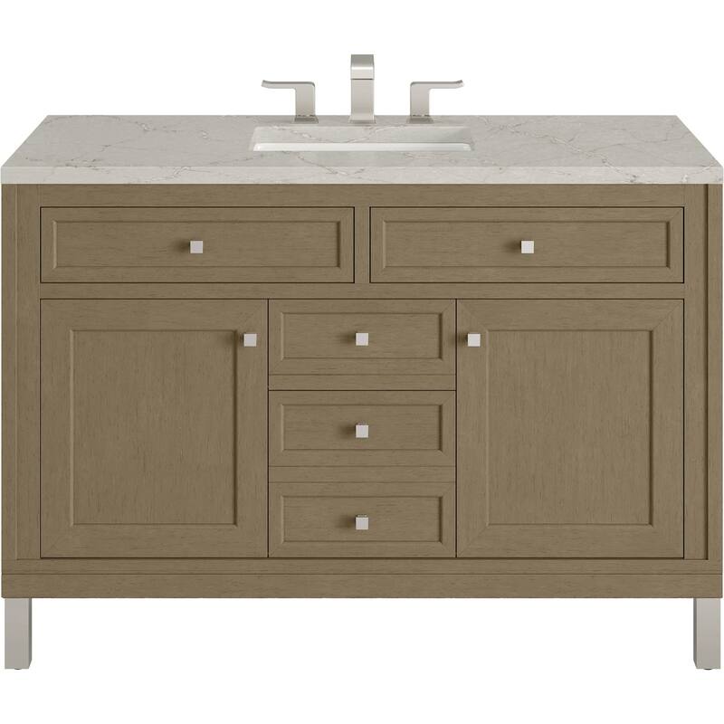 James Martin Vanities 503-V48-FVSL Chicago 48" Free Standing Single - Walnut Whisper