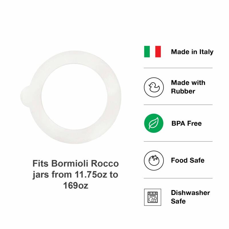 Bormioli Rocco Set of 6 Fido Jar Gaskets - 3.5 in