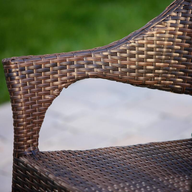 Patio Chair Dining Chair Set of 4, Outdoor Wicker Chair Leisure Chair Club Chair Arm Chair Reading Chair