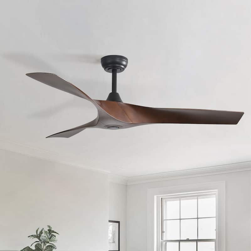 Sofucor 52Inch Ceiling Fan without Light, 6 Wind Speeds with Remote Control for Living Room and Patio