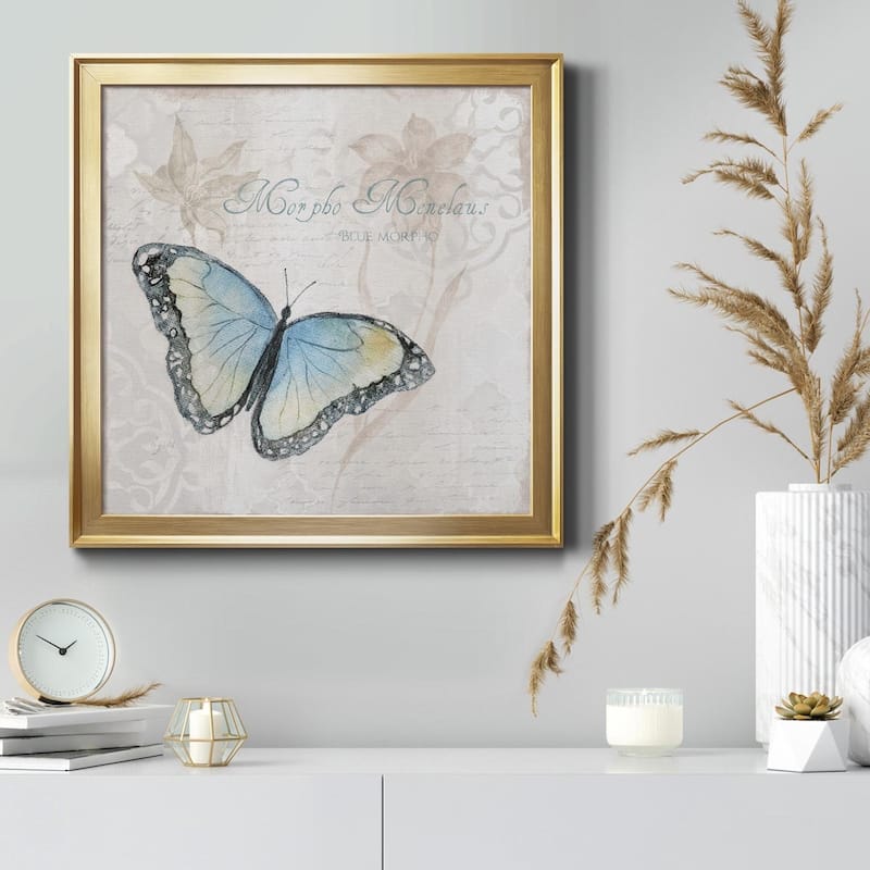 Postcard Butterfly III-Premium Framed Canvas - Ready to Hang