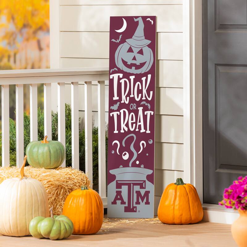 47" Double Sided Seasonal Porch Leaner, Texas A&M - 47" x 11.25"