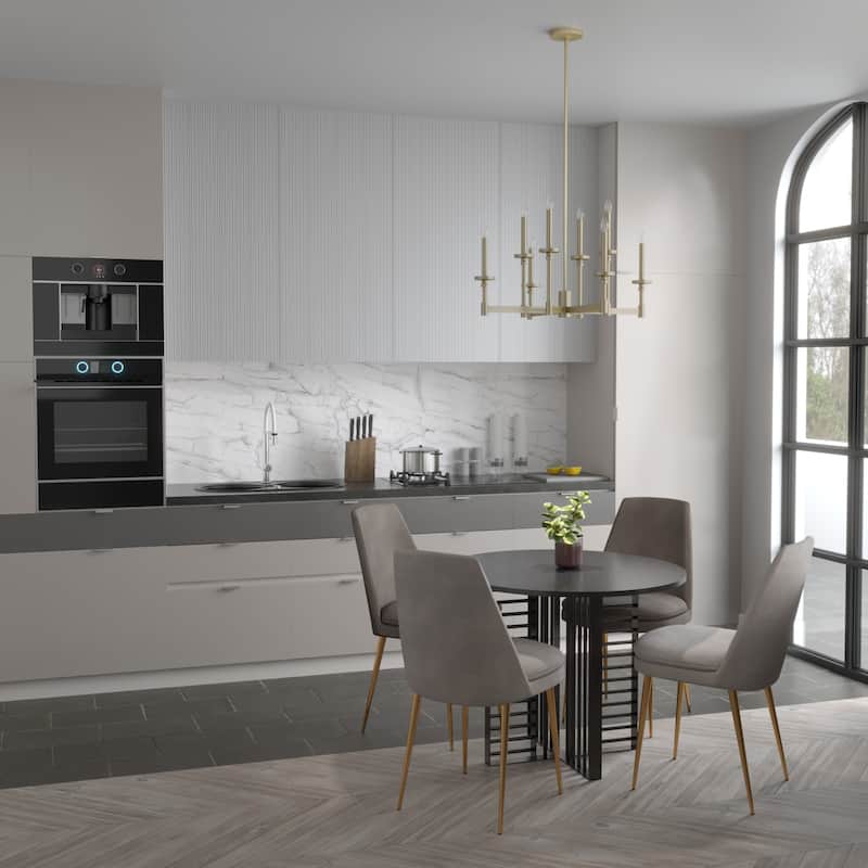 Hunter Briargrove Candle Chandelier - Entry, Dining Room - Glam, Transitional, Modern