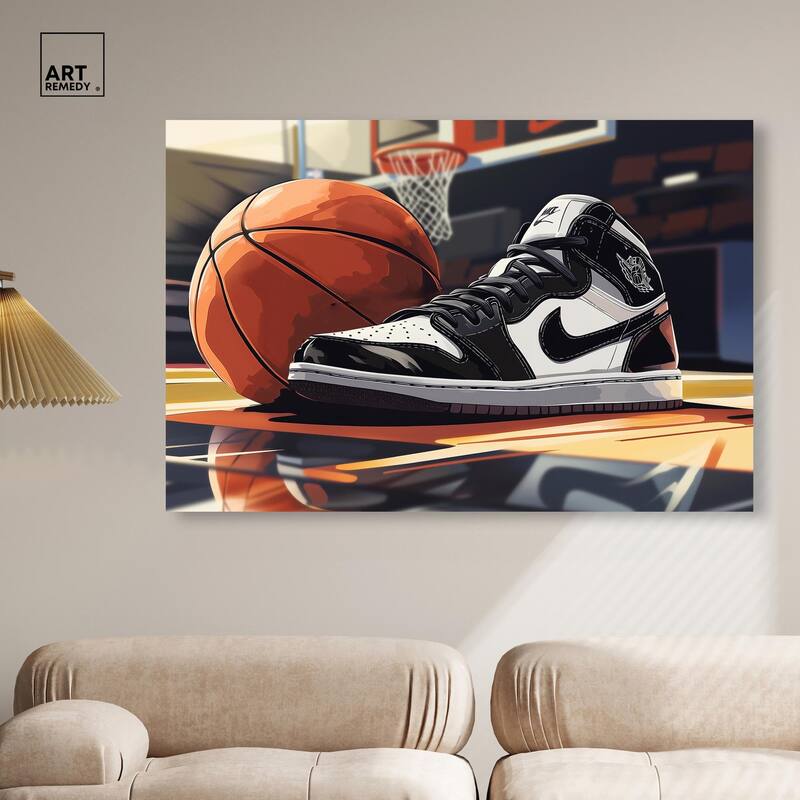 At the Court Canvas by Art Remedy, Gallery Wrapped