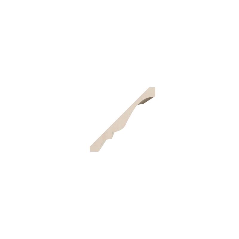 WM45: 3-7/10-in H x 3-3/4-in P x 5-1/4-in F x 96-in L Americraft Solid Hardwood Stain Grade Crown Moulding