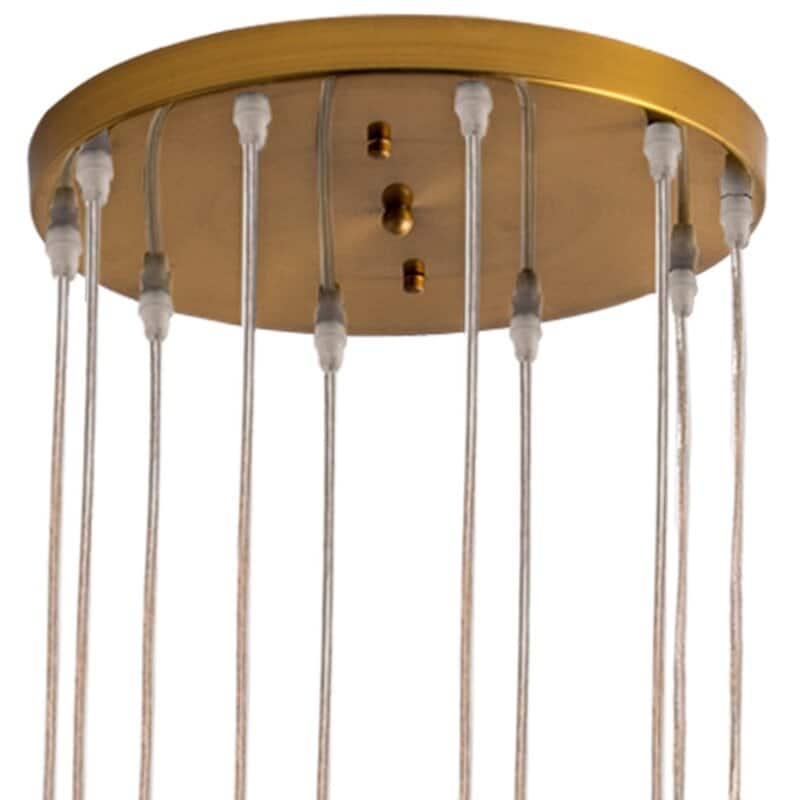 Maxax 10 - Light Unique Tiered Chandelier with Crystal Accents