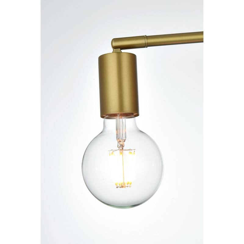 Elegant Lighting LD2348 Zane 2 Light 22" Wide Semi-flush Linear