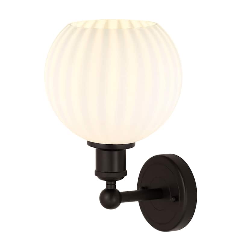 Innovations Lighting 616-1W 12 8 White Venetian Sconce White Venetian