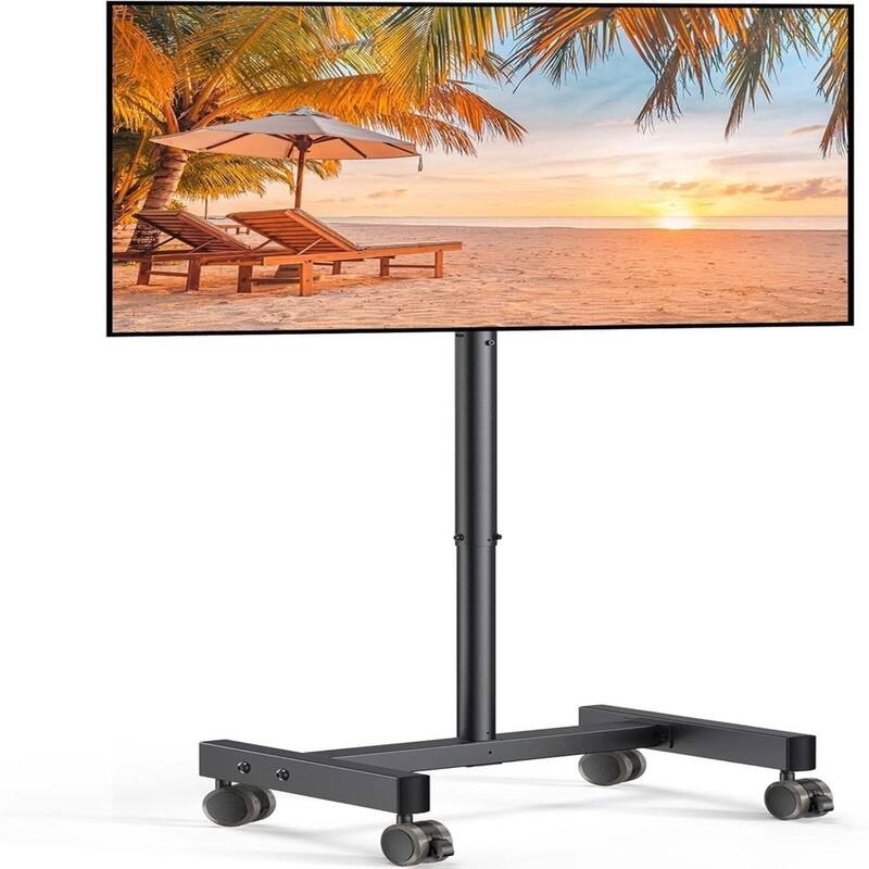 Mobile TV Cart - black