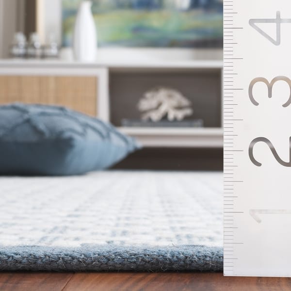 dimension image slide 0 of 6, SAFAVIEH Hand-Woven Vermont Gunnþorunn Transitional Wool Rug