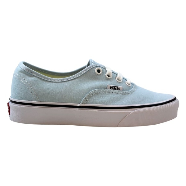 baby blue and white vans