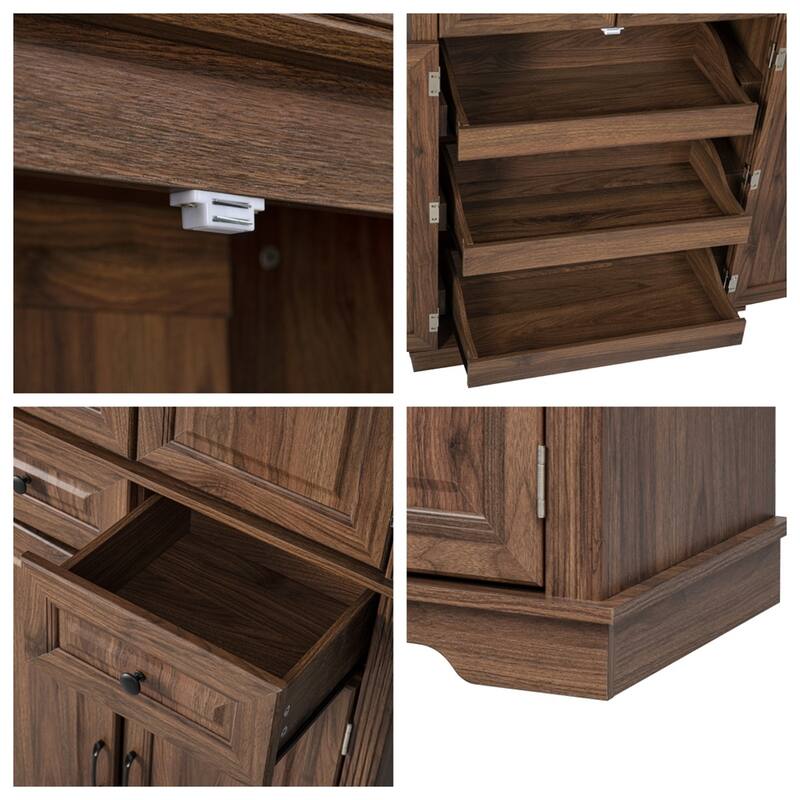 71"Tall Kitchen Pantry Cabinet with Cabinet Organizers,Storage Cabinet