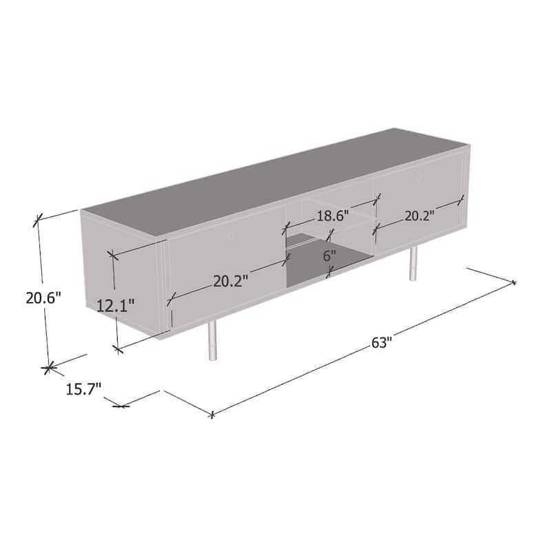 Cristal 01 63" TV Stand - 63 inches