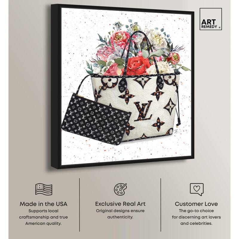 Floral Summer Bag Canvas by Art Remedy