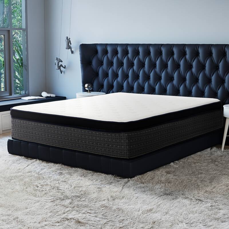 Polar 14-Inch Medium Firm Gel Memory Foam Hybrid Mattress in a Box - King