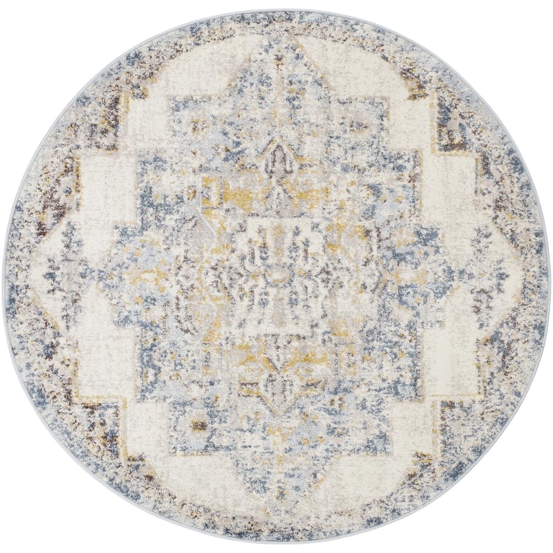 Livabliss Ankara Traditional Area Rug. - 5' 3" x 5' 3" - Round