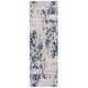 preview thumbnail 35 of 40, SAFAVIEH Meadow Matthissa Modern Abstract Rug 2'7" x 8' Runner - Ivory Grey/Blue - Runner