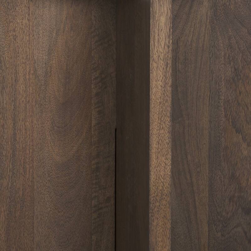 HomeRoots 22" White and Brown Stone and Wood Tray Table - 22.00 in. x 22.00 in. x 22.00 in.