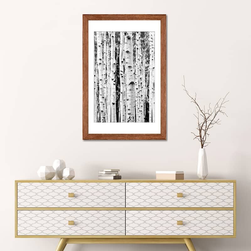 iCanvas "Birch In Black & White" by Sisi & Seb PFA