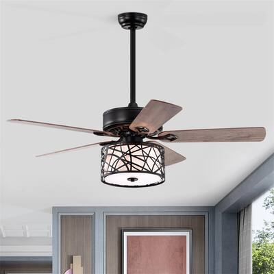 52" Low Profile Ceiling Fan with Lights (No Include Bulb)