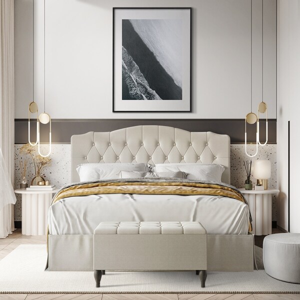 CraftPorch 2 Piece Bedroom Bench Set Transitional Button Tufted
