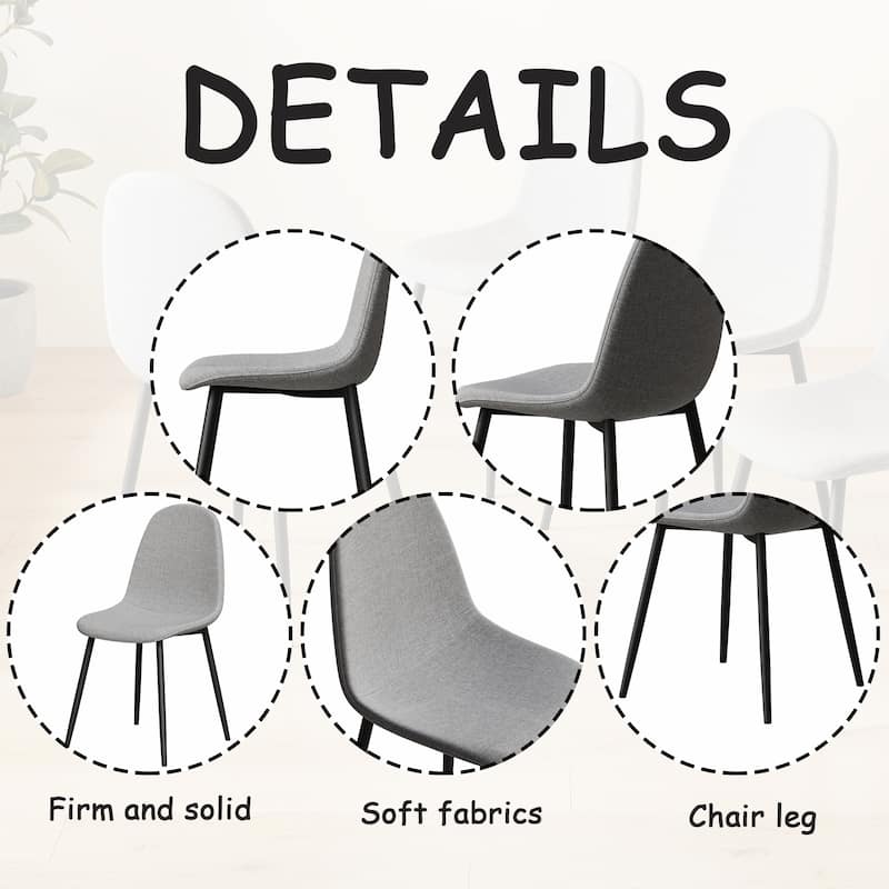 Set of 4 Modern Dining Chairs