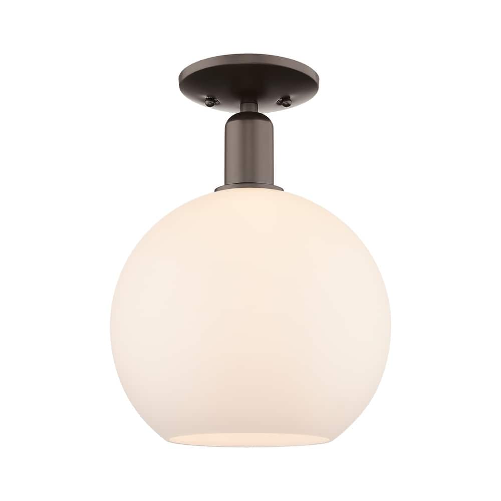 Innovations Lighting Endless Possibilities Arcadia - Athens - 1 Light 10" Semi-Flush Mount