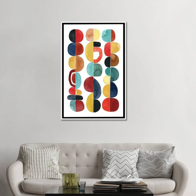 iCanvas "Midcentury Sunrise II" by Grace Popp Framed Canvas Print