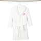 preview thumbnail 41 of 78, Sweet Kids 100% Polyester SUPER PLUSH Double Brushed Hooded Bathrobe with Pink Script Monogram
