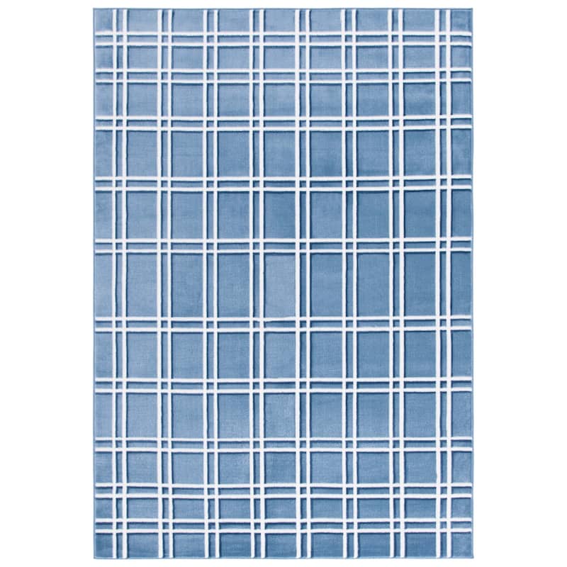 SAFAVIEH Groove Uladzmir Modern & Contemporary Rug - 5'3" x 7'6" - Blue/Ivory