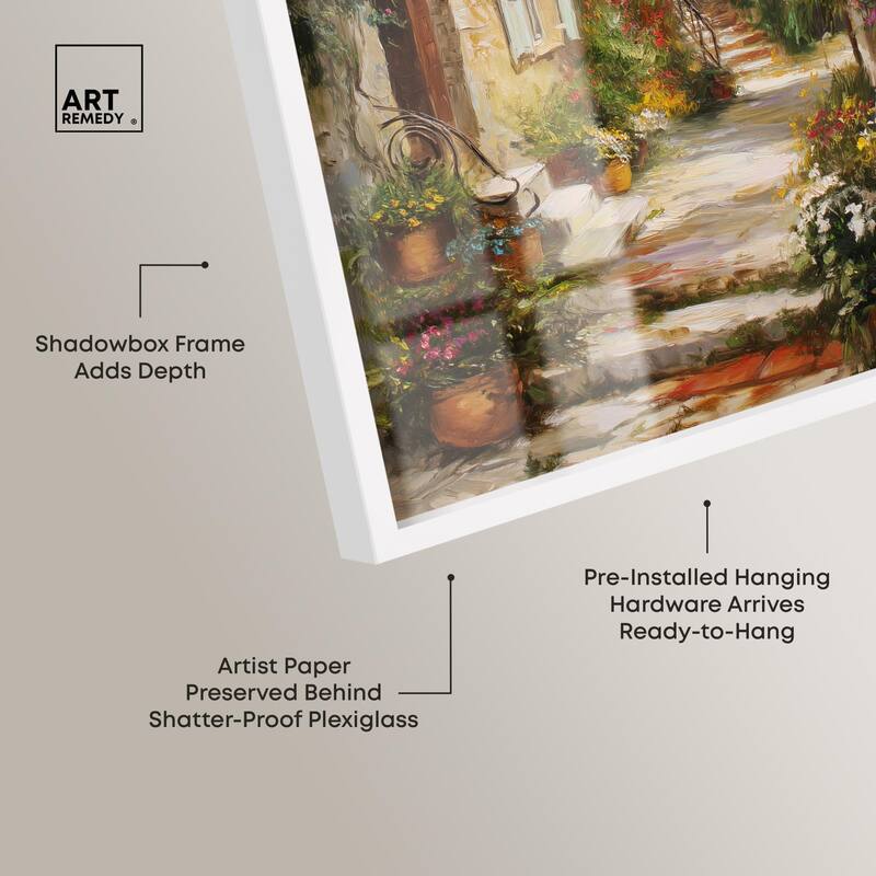 Mediterranean Charm II Shadowbox by Art Remedy