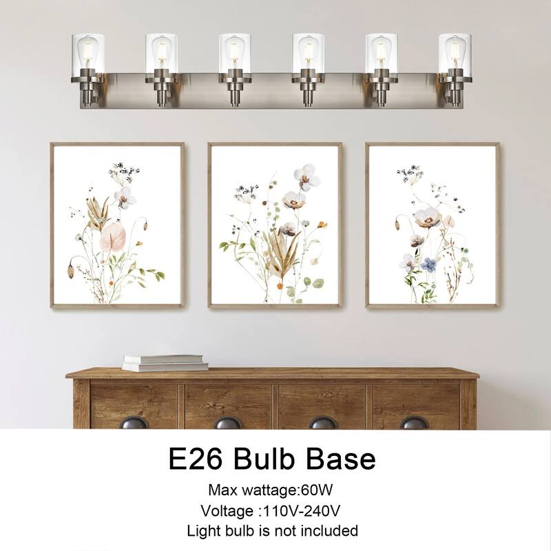 Modern Bathroom Lights with Clear Shape