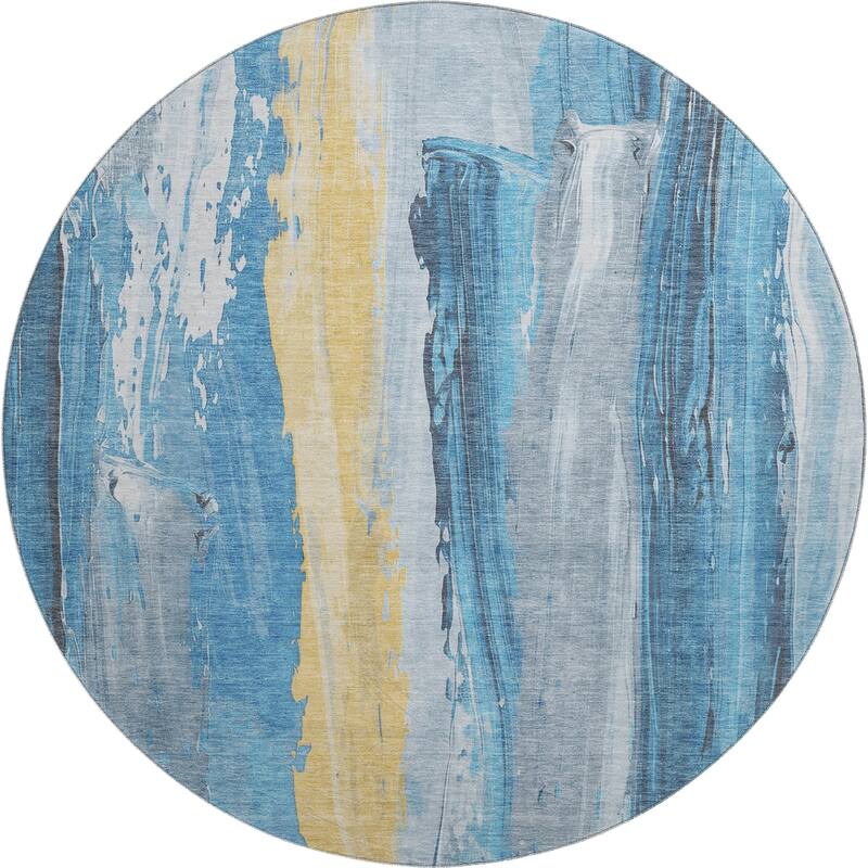 Premium Washable Super Soft Modern Brushstrokes Mayfield Rug