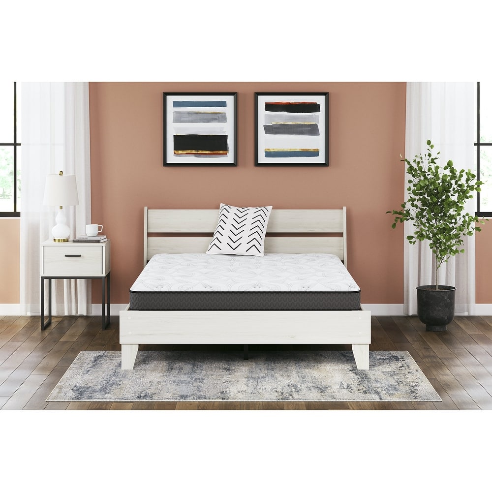 Signature Design by Ashley Bonnell Hybrid White 8 Inches Firm Mattress